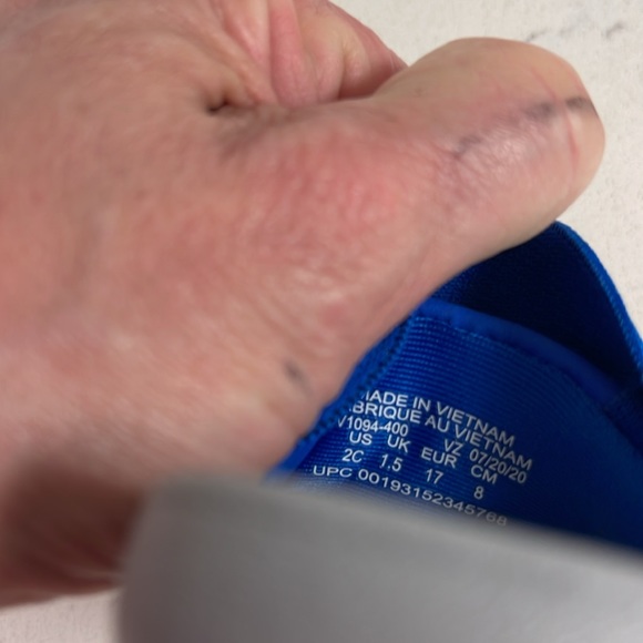 Nike Toddlers Kawa Slides Size 2C, Blue, BV1094-400 New - Picture 7 of 16